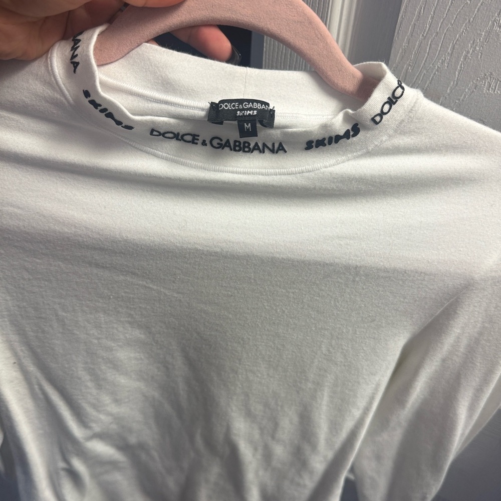 Dolce & Gabbana White Crew Neck Tee